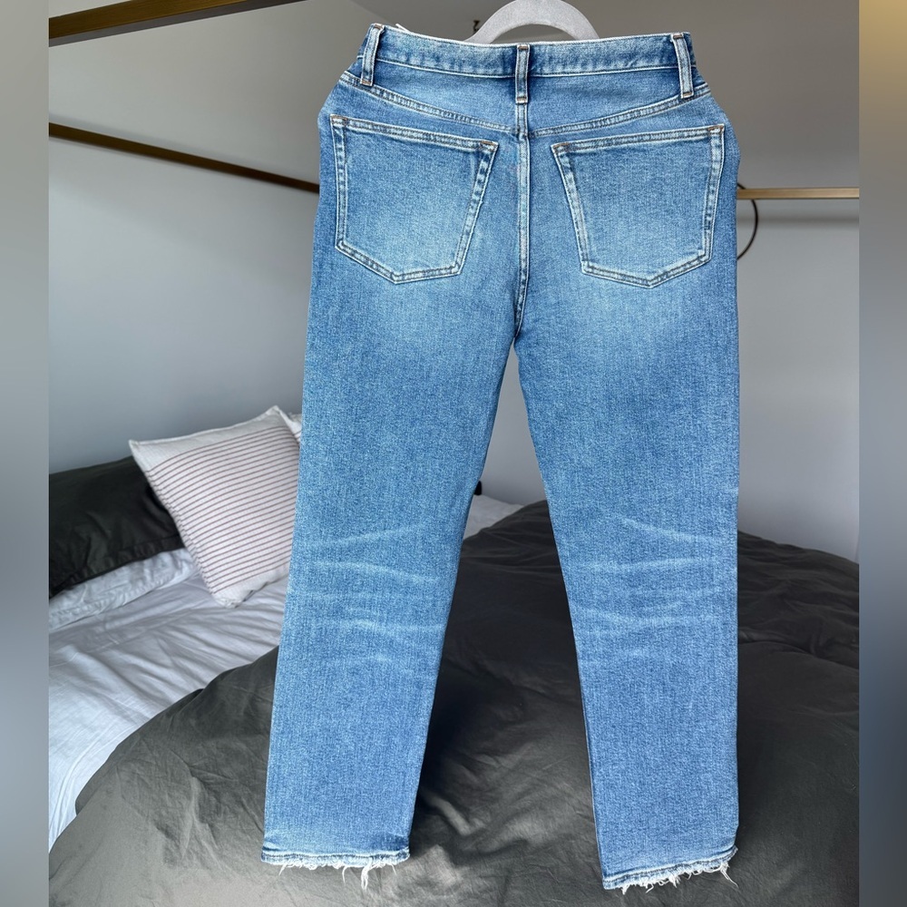 NWOT RE/DONE Stove Pipe Jeans Straight Leg Jeans 90’s High Mid Rise Denim Sz 26 - Picture 3 of 8